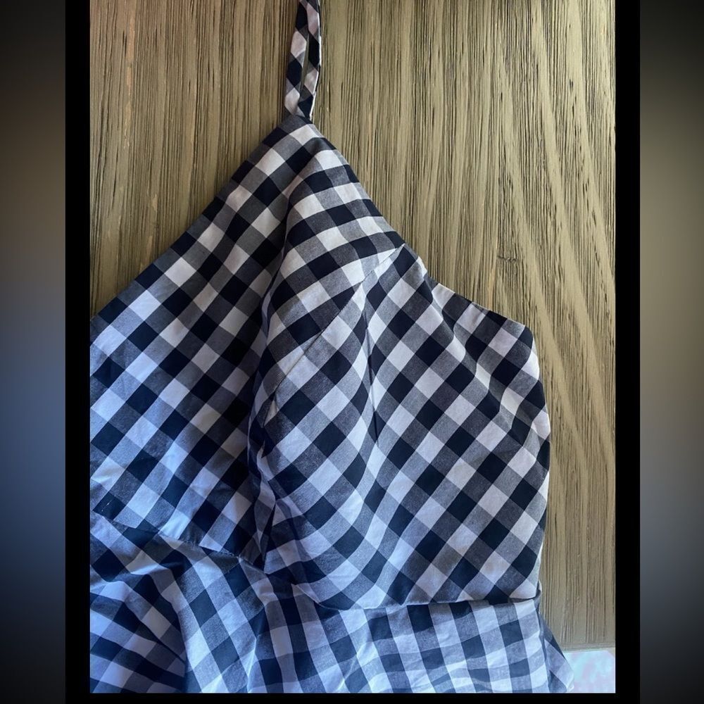 .J. Crew Spiro Tiered Gingham Cotton- Poplin Midi Dress Ruffle Sz 6 - Picture 8 of 14